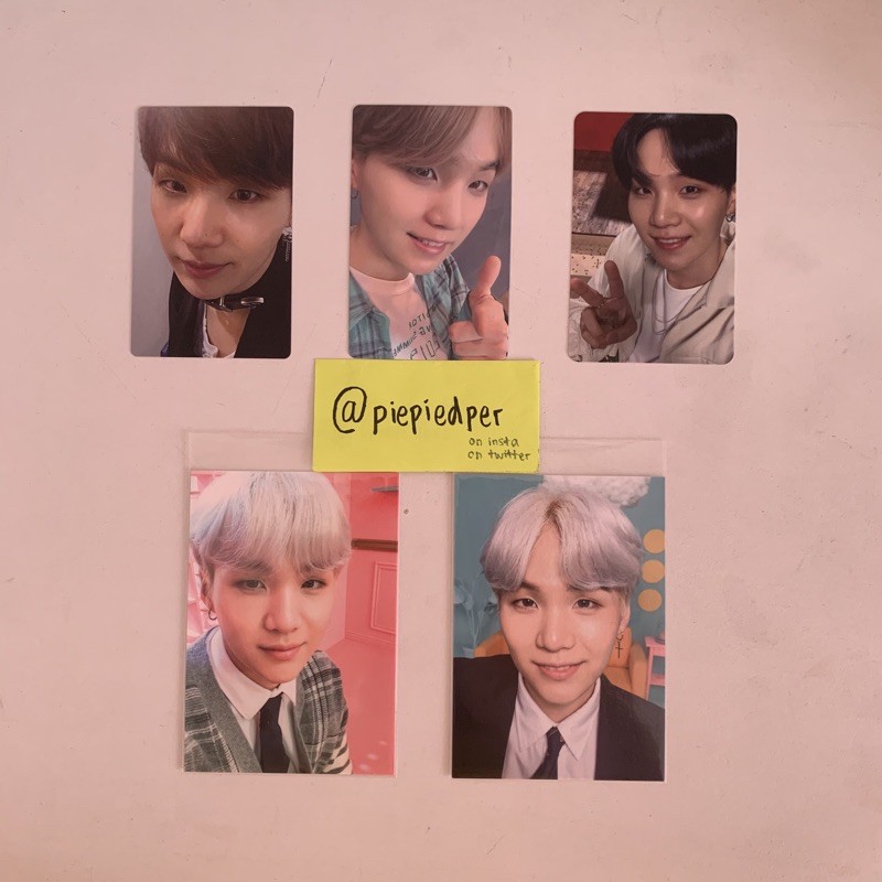 bts suga yoongi japan pc photocard lights fake love the journey mots hea 4th muster