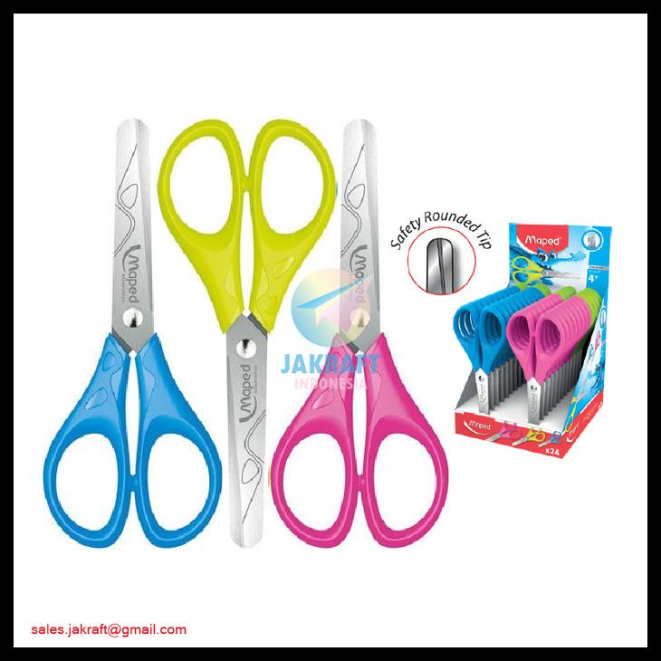 

Gunting Kertas Tumpul Anak Maped Kecil 13 Cm Stainless Steel Tajam Kode 679