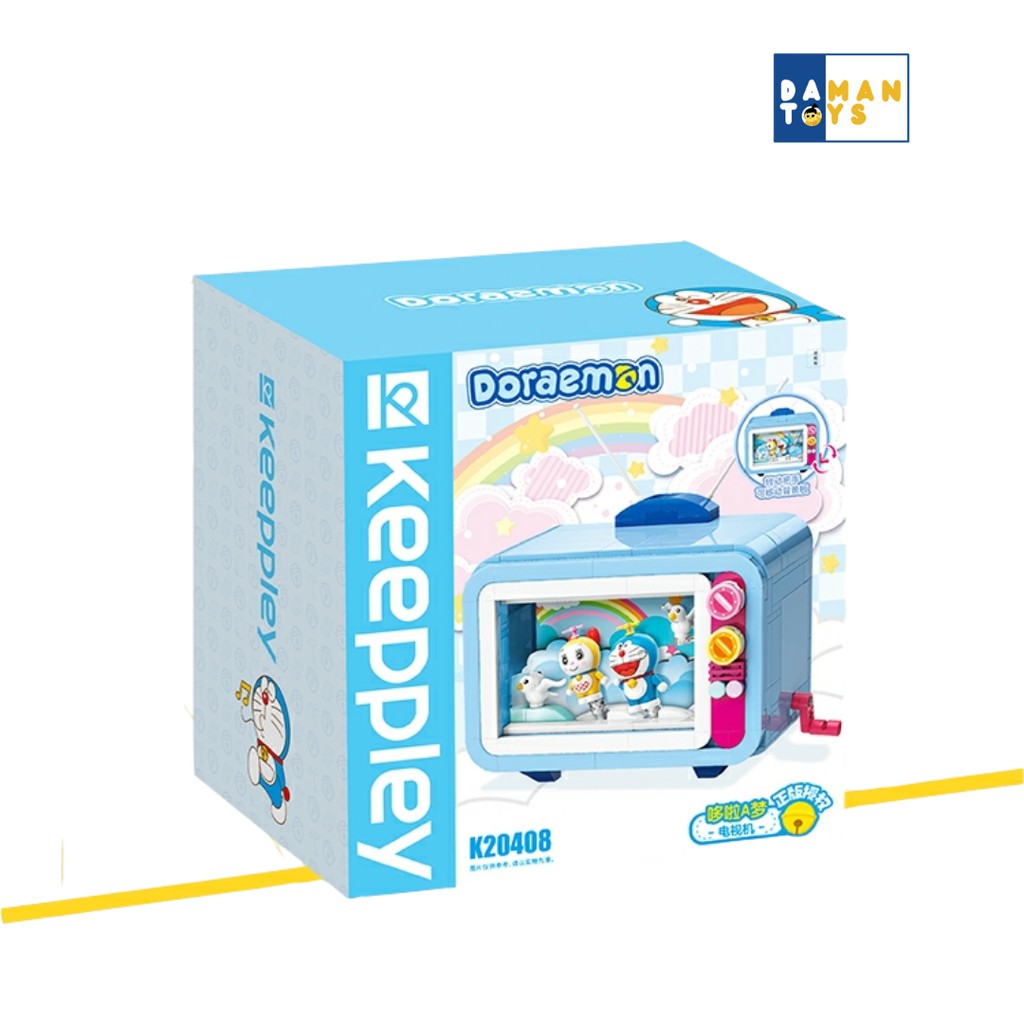 Keeppley Bricks Doraemon Time Machine mesin waktu figure mainan ori