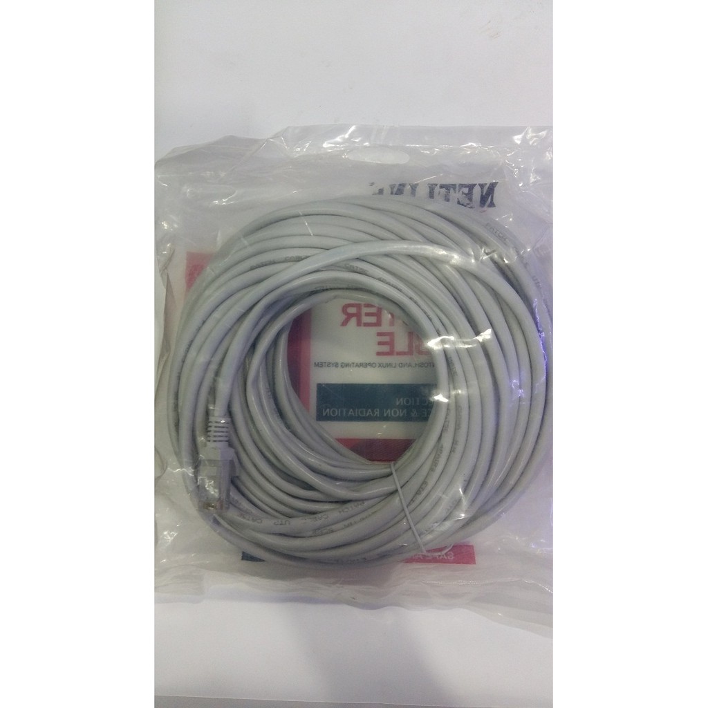 Kabel Lan 10M / 15M / 20M Cat 5e - Kabel UTP merk Netline 10 Meter / 15 Meter / 20 Meter