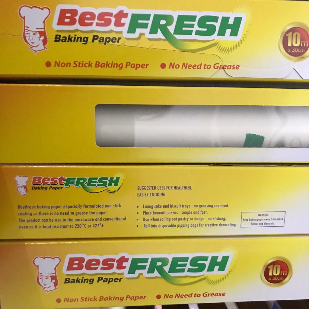 

Baking Paper Best Fresh Putih/White 30cm x 10mtr !!!