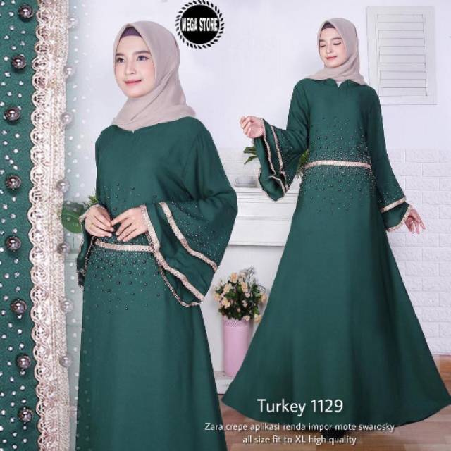 TURKEY 1129 - DRESS WANITA APP RENDA IMPORT