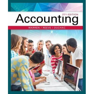 Accounting 27th Edition by Warren