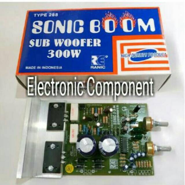 KIT SUBWOOFER 300watt SONIC BOOM