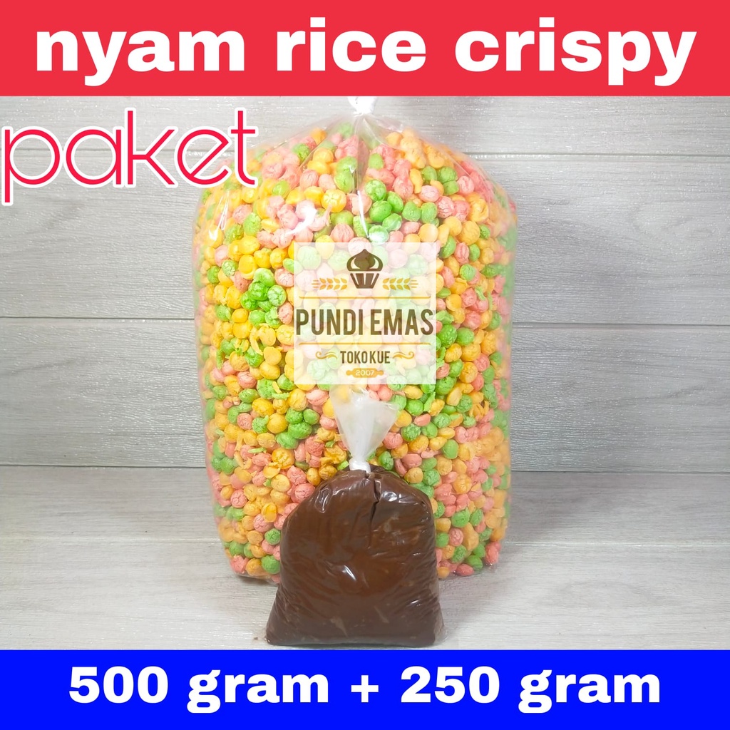 Nyam Nyam Paket Rice Crispy 500gr + Cokelat 250gr