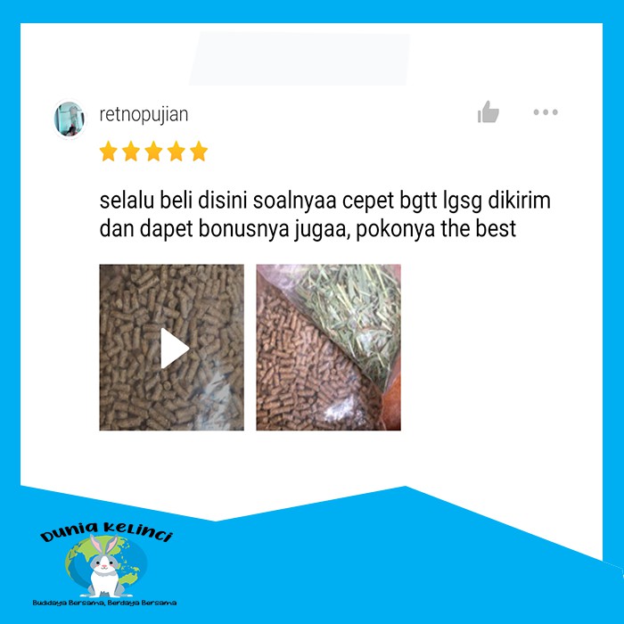 PELET PAKAN MAKANAN KELINCI VITAL RABBIT 1KG CITRA FEED RABBIT FOOD PELLET