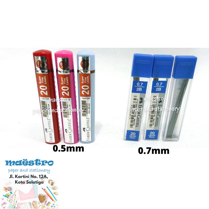 

Isi / Refil Pensil Mekanik FaberCastell 0.5mm / 0.7mm