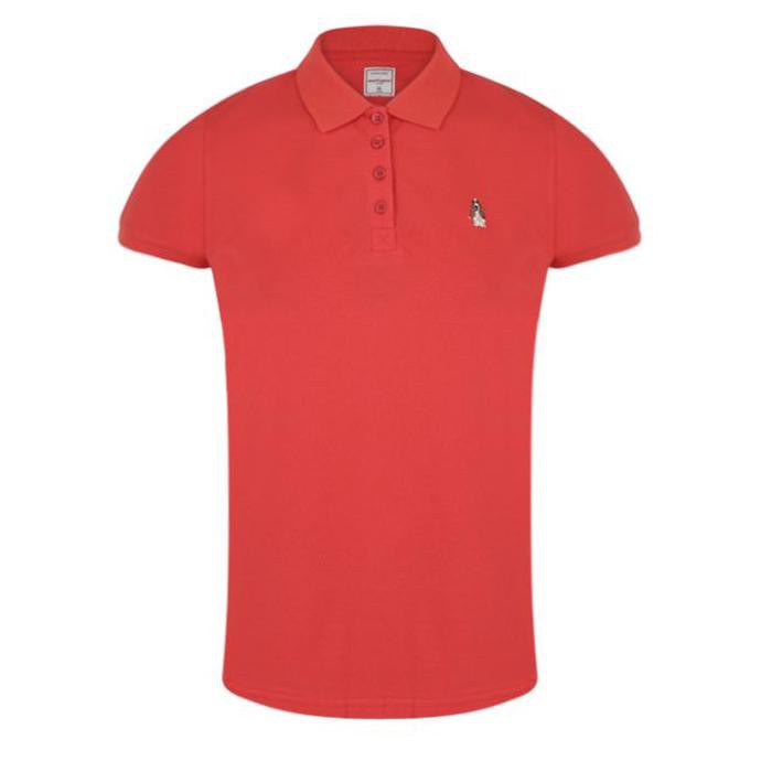 Sale Hush Puppies Polo Shirt Wanita Basic Red
