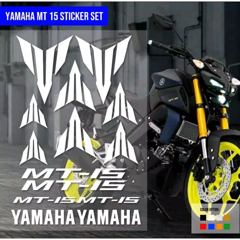 Cutting Sticker Motor Yamaha Mt-15 Decal Stiker Logo Yamaha Terbaru