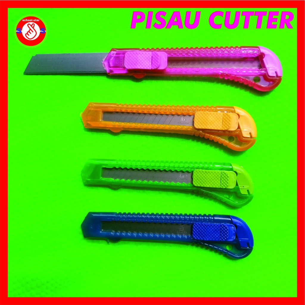 

CUTTER MURAH / PISAU CUTTER TRANSPARAN WARNA