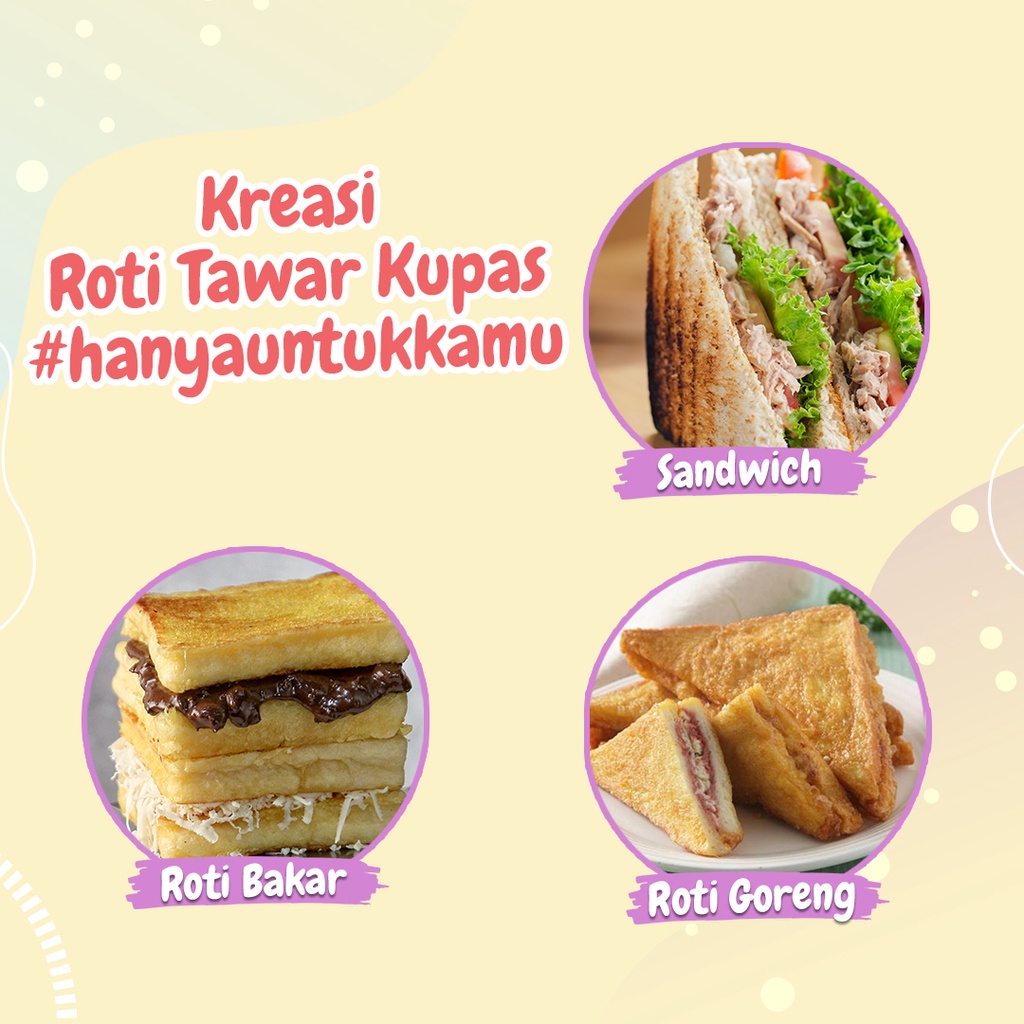 Roti Tawar Kupas Delicute - soft Toast Bread