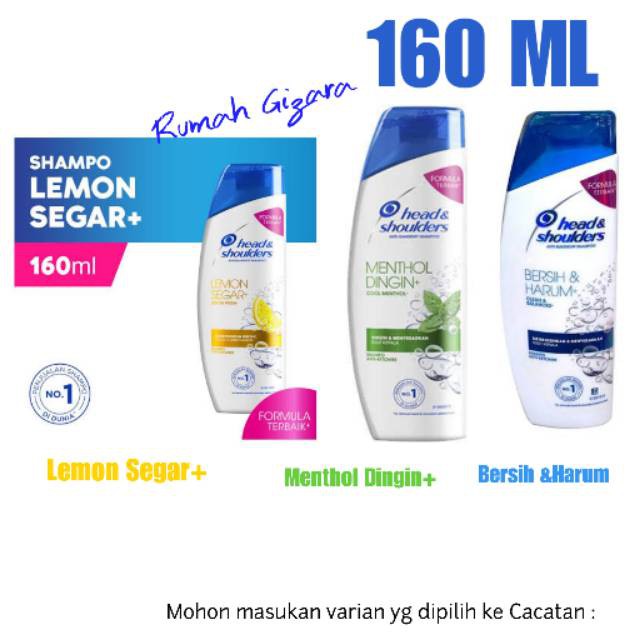 HEAD &amp; SHOULDERS SHAMPOO hs 160 Ml