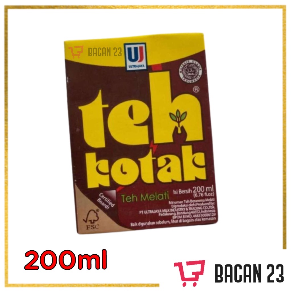 Teh Kotak Melati ( 1 karton x 200ml ) / Barang Grosir / Teh Kotak Karton / Bacan 23 - Bacan23