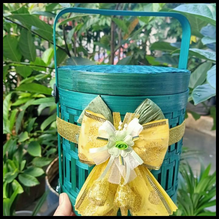 

Keranjang Parcel Dari Bambu Untuk Kue 2 Toples
