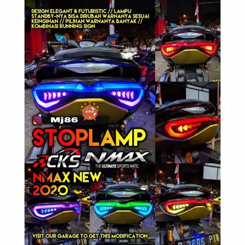 CKS stop lamp nmax new 2020  lampu stop led nmax new lampu stop variasi nmax new 2020