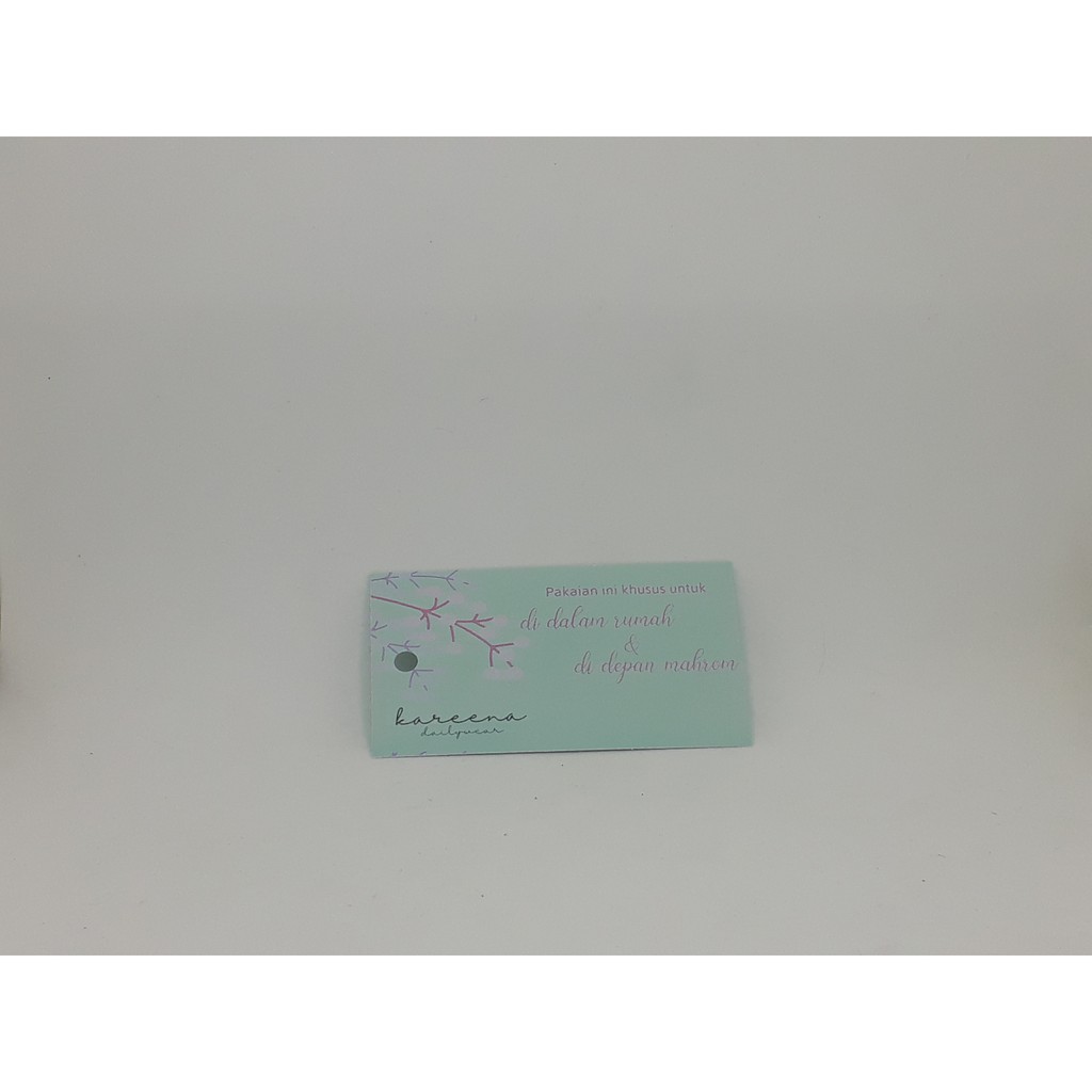 

Label / Hangtag merk untuk aneka ragam kaos, baju, jilbab, tas, dll Paket 500pcs Free Desain 5