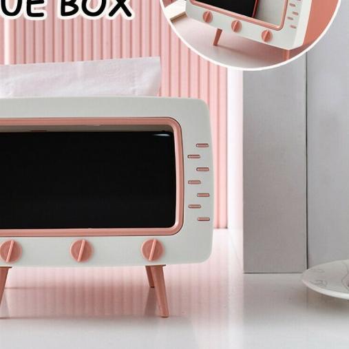 ➮ Kotak Tisu 2 in 1 / Box Tissue Tempat Tisu Tv Phone Holder - Hijau ✥