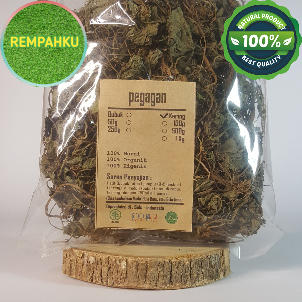 

PEGAGAN KERING 250 GRAM - Centella Asiatica - MURNI - JSR - REMP