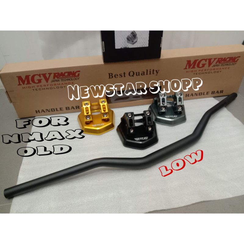 stang fatbar nmax mgv plus raiser virus cnc low set original paketan