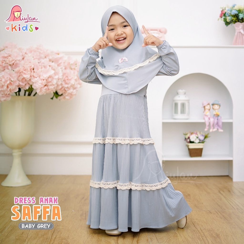 Dress Anak SAFFA Miulan Hijab Dress Anak jersey dress anak 3 th 4th