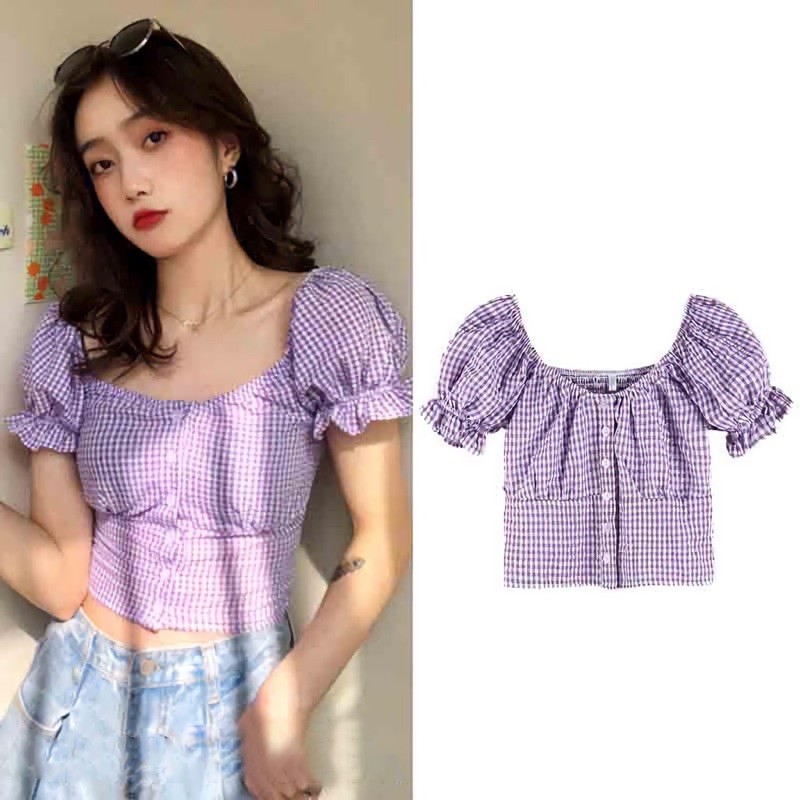 CARLA TOP BAHAN KATUN KOTAK YANDED