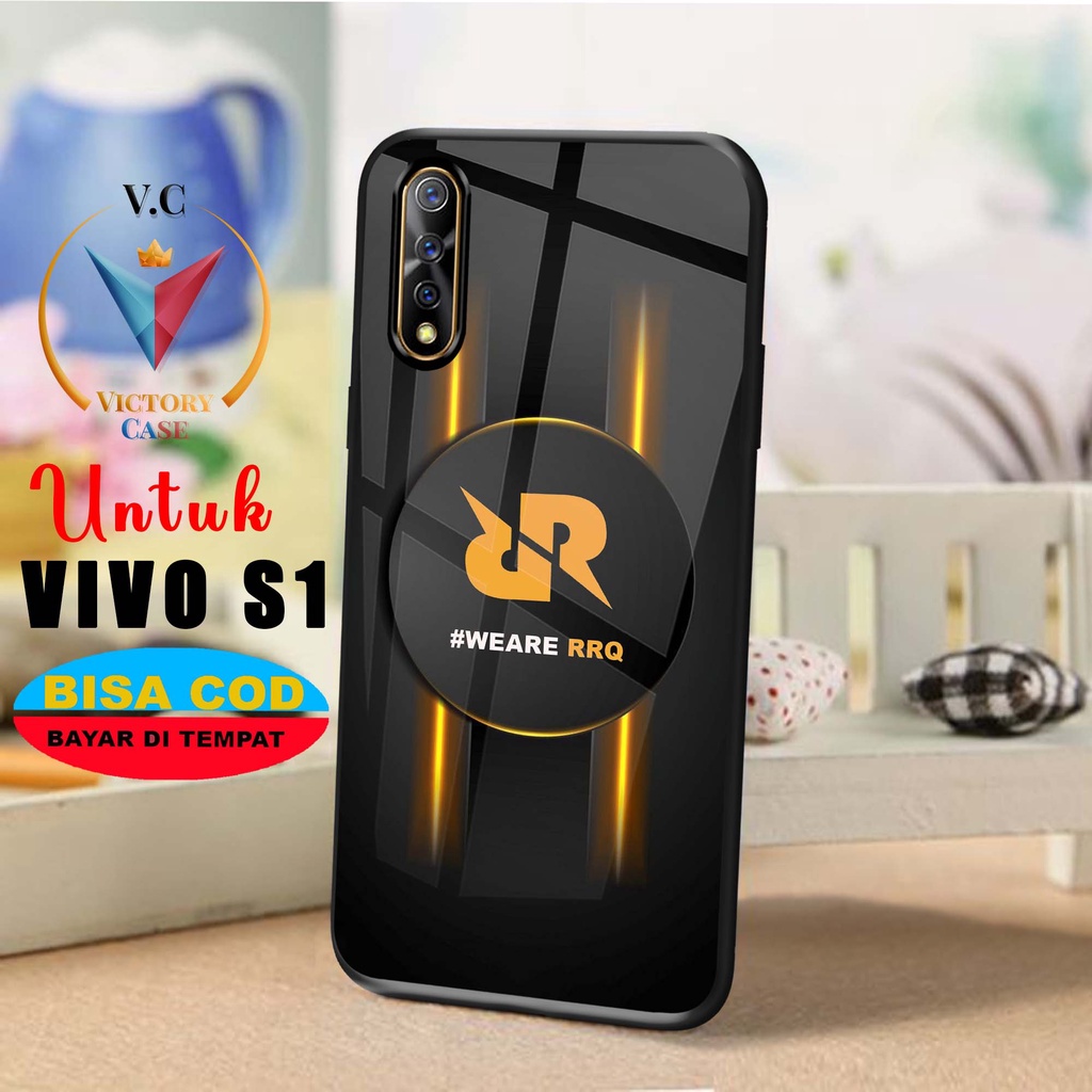 Case Hp Softcase glossy For VIVO S1 RRQ Silikon glass Casing Handphone Premium