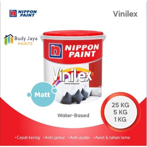 CAT TEMBOK INTERIOR NIPPON VINILEX PUTIH,HITAM 1 KG