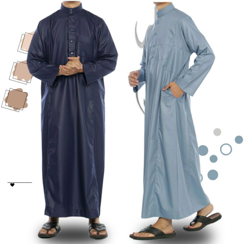 Jubah Saudi Jubah Pria Jubah Polos Jubah Ployester Jubah Haramain Jubah Keren Jubah Polos
