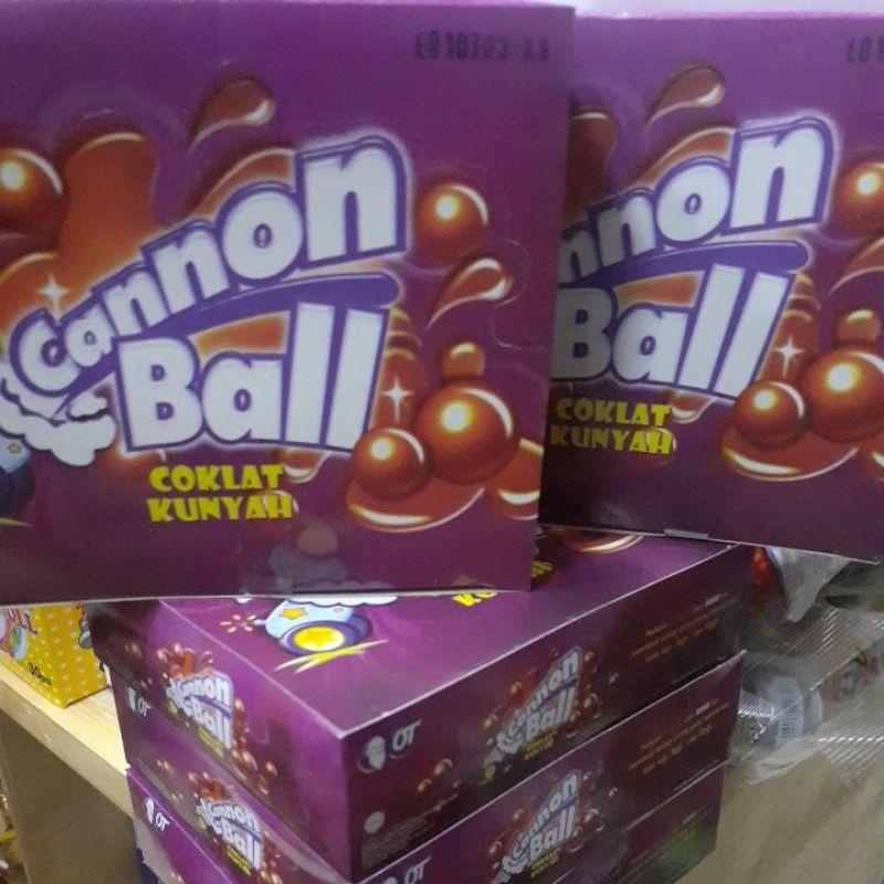 

Coklat Kunyah Cannon Ball/1bok isi 24