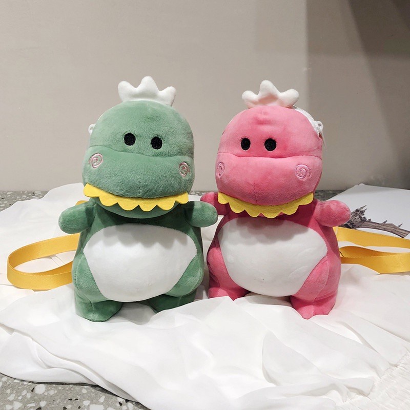 Tas Selempang Boneka Dino/ Tas Wanita Selempang Bulu