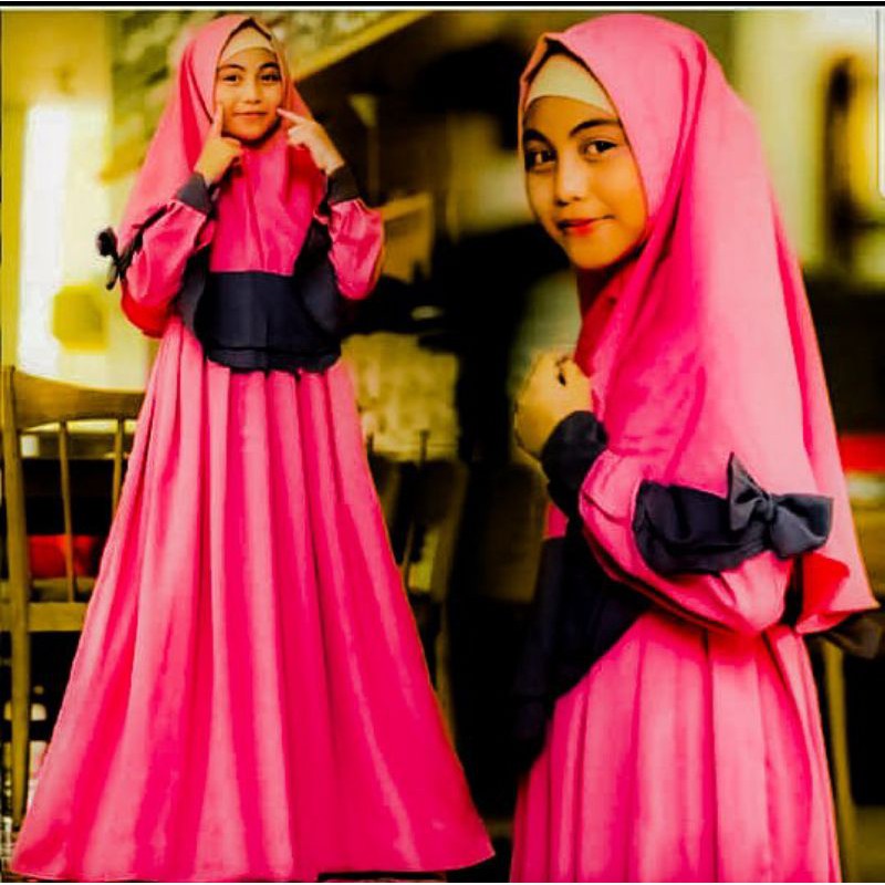 Gamis Anak Perempuan 9-13 Tahun Baju Muslim SELMA Kids series Saleha