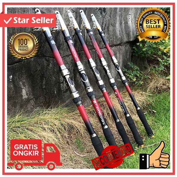 PROMO Joran Pancing Antena Portable Carbon Fiber / joran pancing carbon / joran pancing laut / stik 