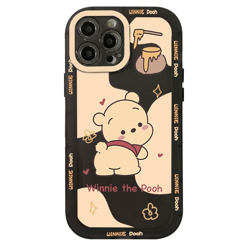 Case Silikon Desain winnie the pooh Untuk iphone 14 pro max 13 pro 12 8 plus 7 xr