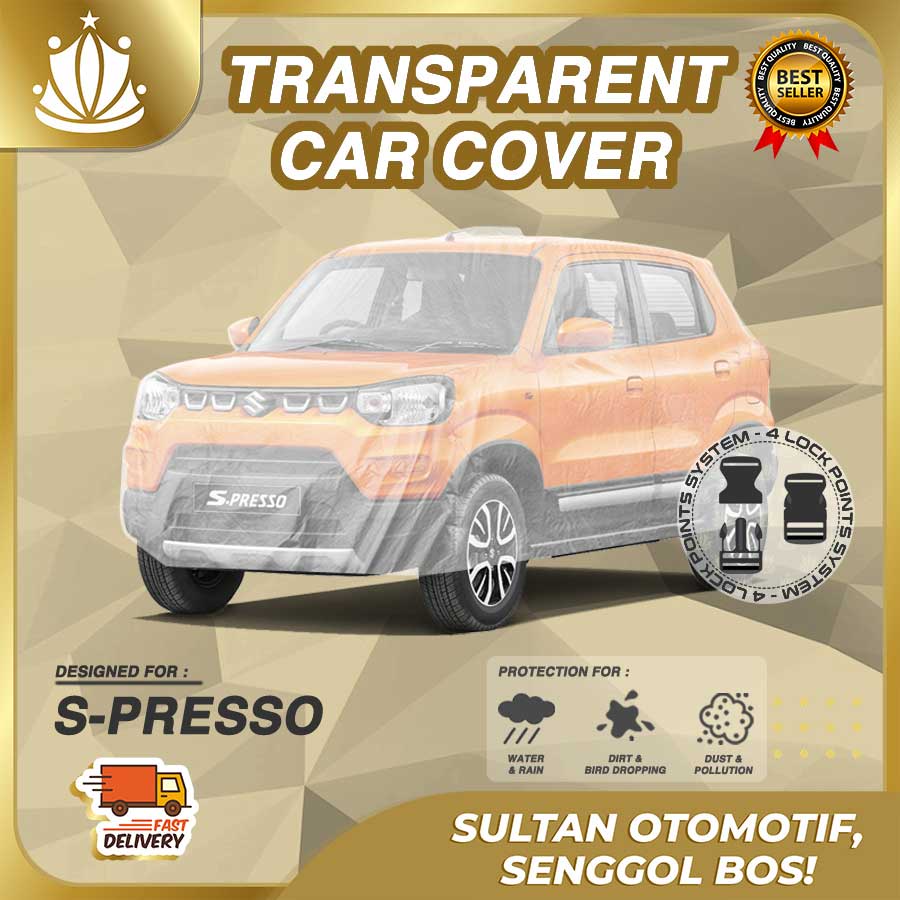 Body Cover Mobil Plastik TEBAL Suzuki SPresso S Presso WATERPROOF