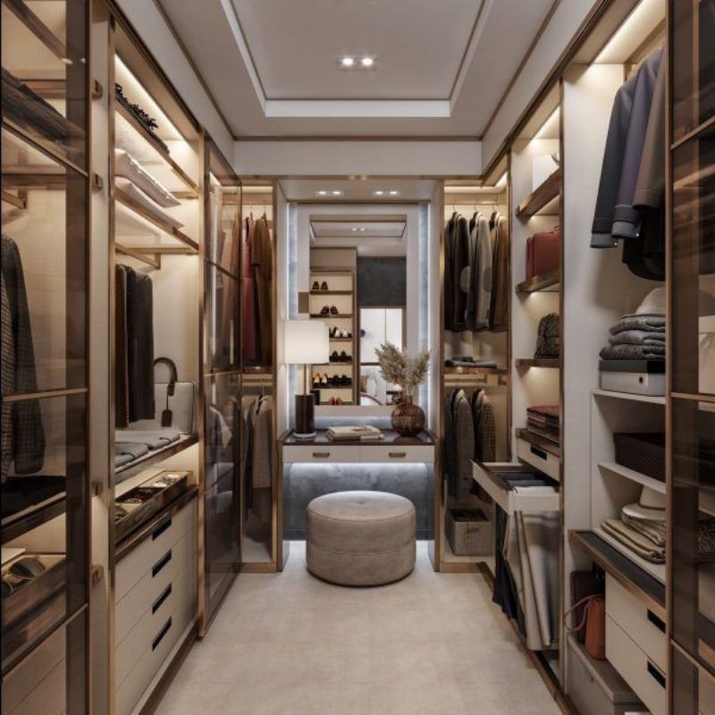 WALK IN CLOSET KACA  / CUSTOM WALK IN CLOSET