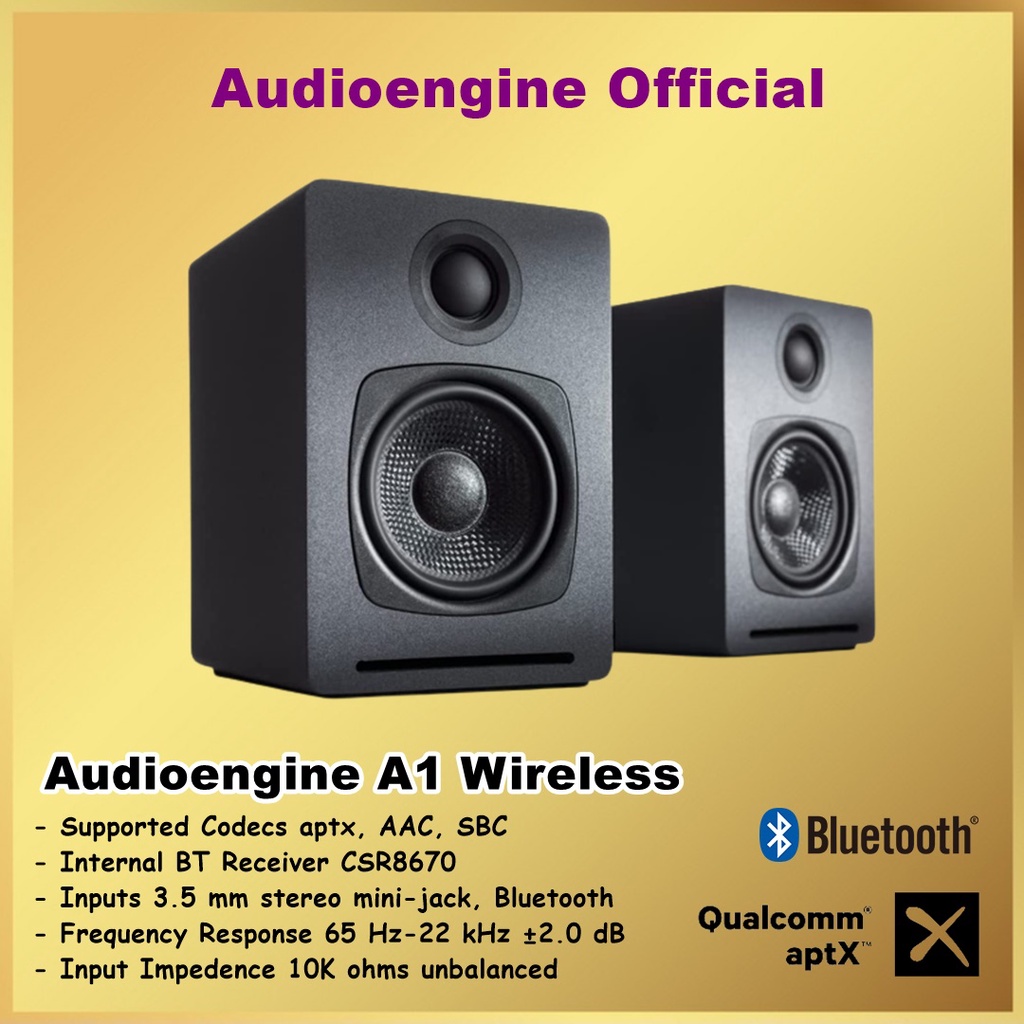 Audioengine A1 Wireless Bluetooth Home Music Speaker Audio Engine A1