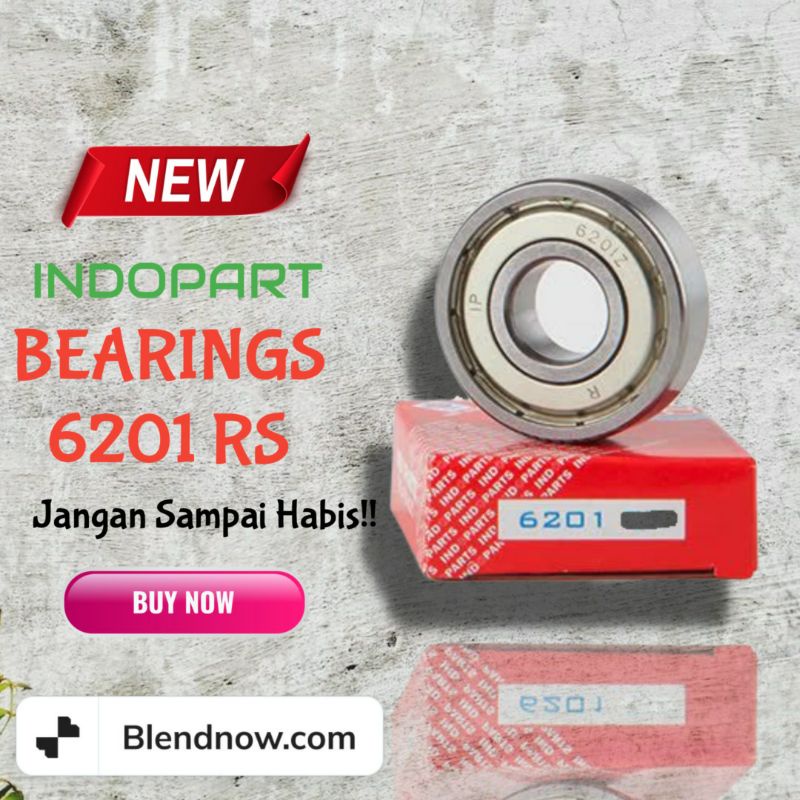 BEARING 6201 RS AUTOMOTIVE KLAHER LAHER ORIGINAL INDOPARTS