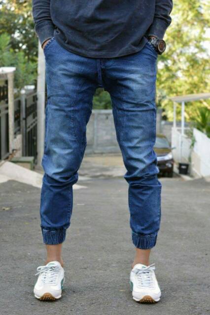 celana joger jeans premium