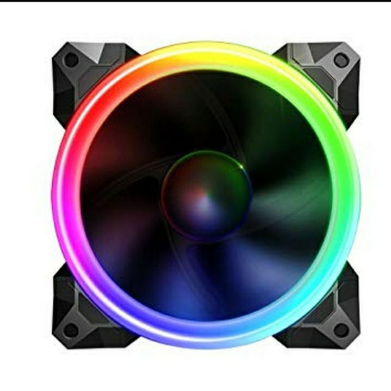 FAN RGB 3 BUAH + 1 CONTROLLER + 1 REMOTE / FAN CASING RGB / FAN CASE