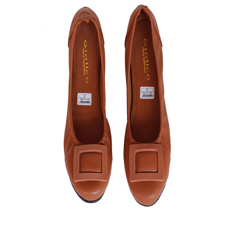 Gratica Sepatu Wanita Flat Shoes Balet Jessicca AP 079-TAN