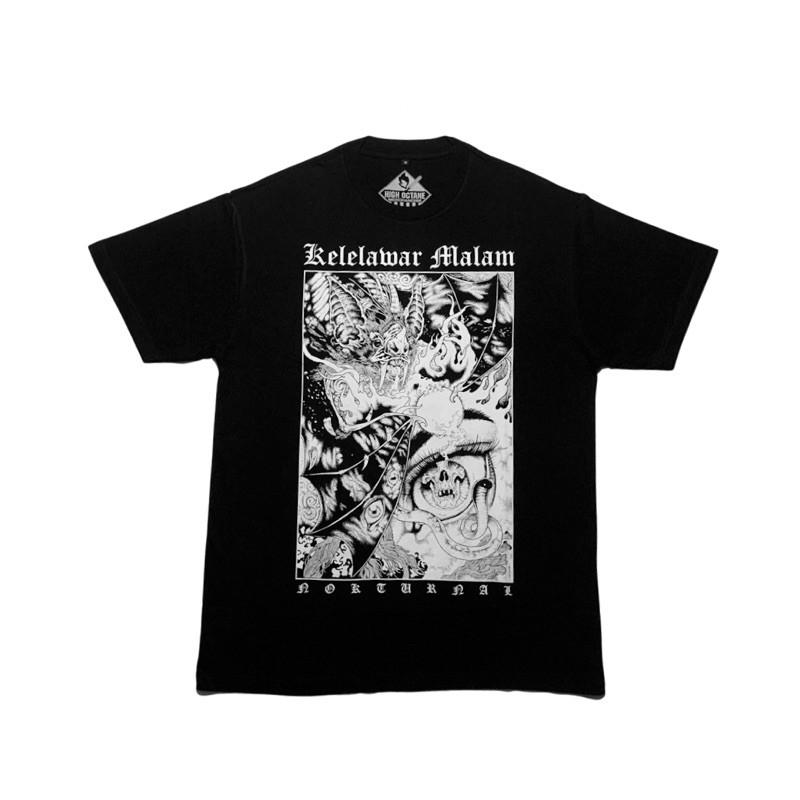 T-shirt kelelawar nocturnal merchandise