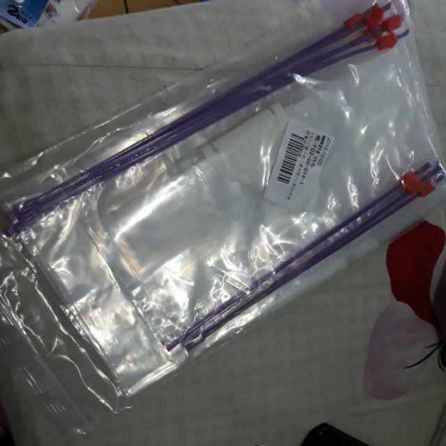 10pcs Kantong Plastik Zip-locked Reusable Untuk Makanan / Buah