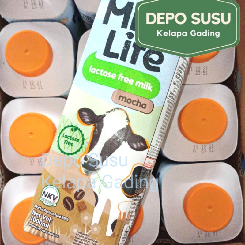 Susu MilkLife Pure Milk / Chocolate 1L Freshmilk | Milk Life Fresh Lactose Free Mocha Bebas Laktosa Kopi Liter Strawberry Banana