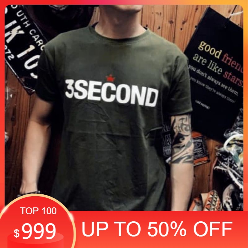 KAOS 3SECOND KAOS DISTRO BAJU KAOS PRIA BAJU PRIA PAKAIAN PRIA KAOS ATASAN PRIA