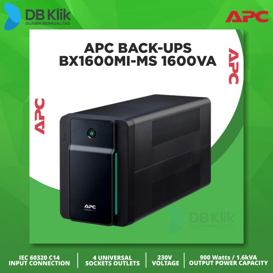 UPS APC Back BX1600MI-MS 1600VA 900W (BX1600MI MS Universal Socket)