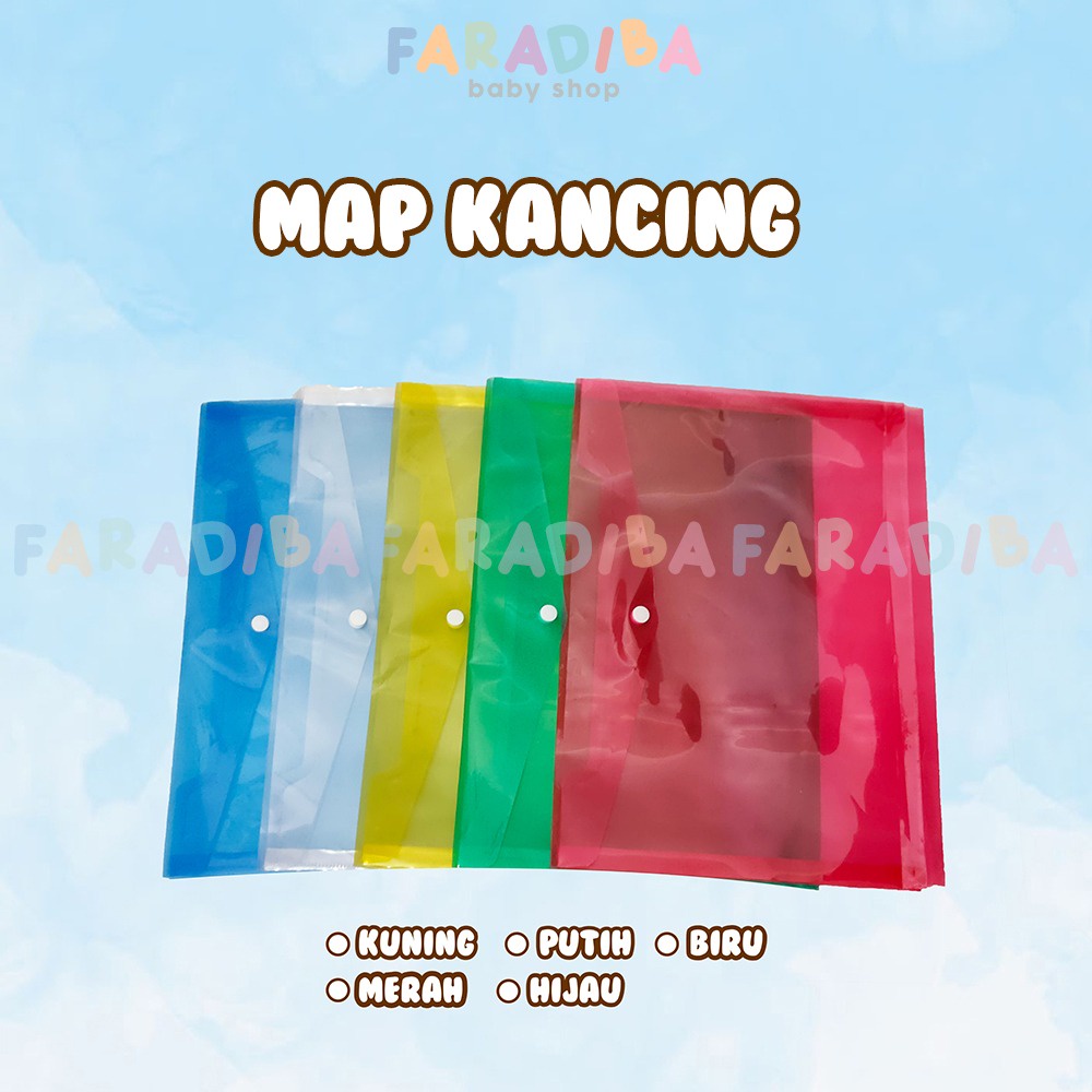 

Map Kancing Figo / Folder File Map Dokumen Model KancingTransparan High Quality Perlengkapan Kantor Alat Tulis Anak Sekolah