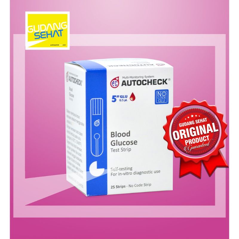 Strip Gula Autocheck glucose / Strip Gula Darah Autocheck / Strip Refill Gula Darah Autocheck