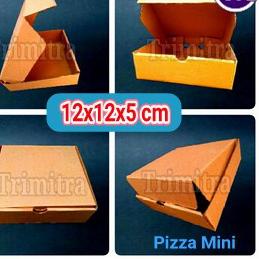 

❃ KOTAK KARDUS ST-10 PIZZA KECIL COKLAT DUS BOX AKSESORIS POLOS SOUVENIR ✭