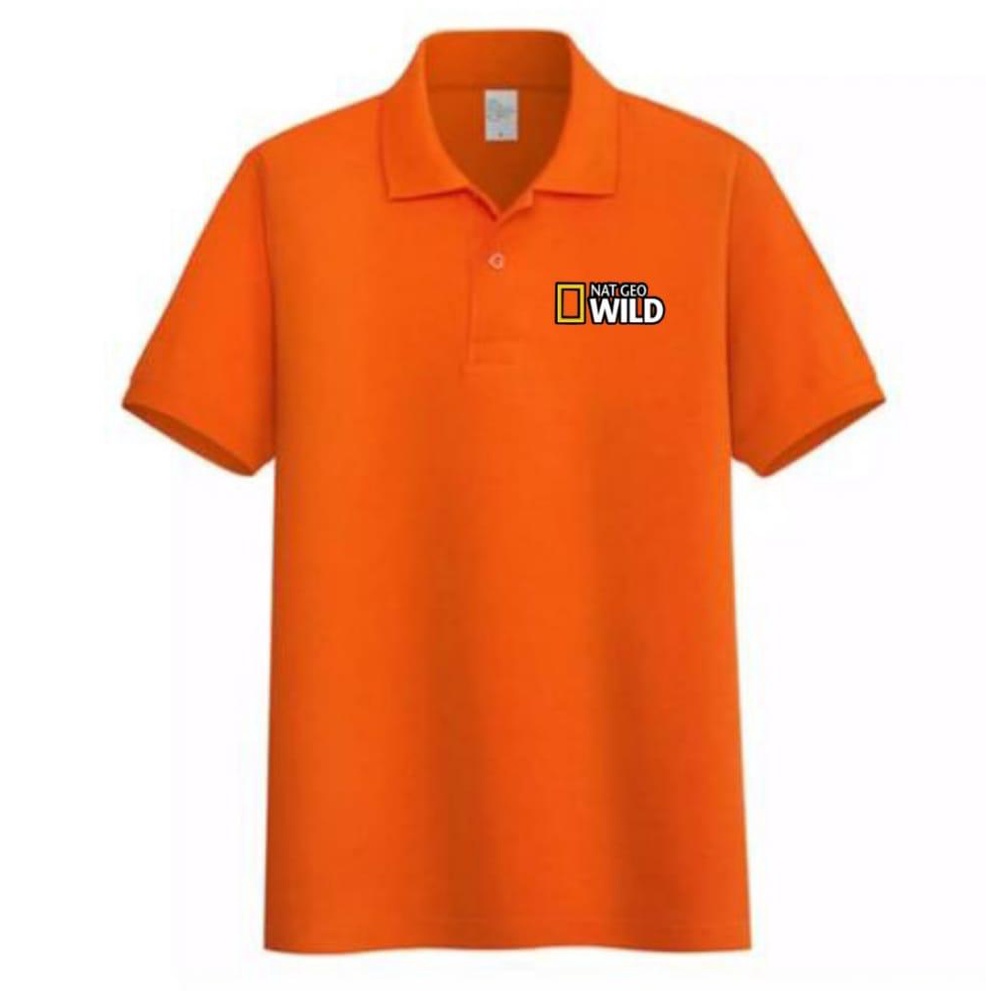 Noveli wear - Kaos kerah pria | kaos polo shirt | kaos polo distro logo Nat Geo Wild