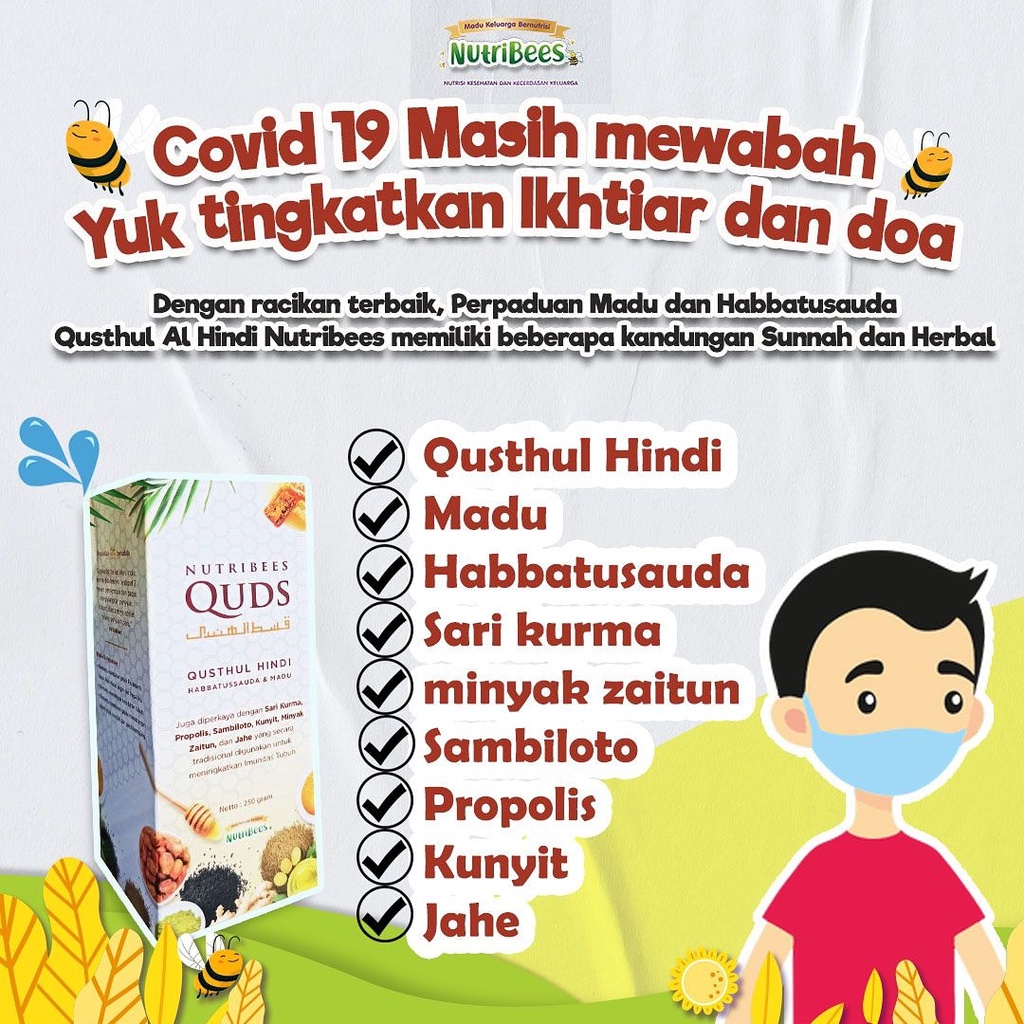 Nutribees Madu Quds Stamina Qusthul Hindi